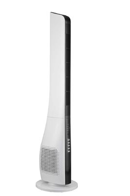 Home Quiet Floor Standing Electric Air Circulator W / Remote 40W 120V. مروحة أرضية هادئة للمنزل تعمل على توزيع الهواء مع جهاز تحكم عن بعد 40 وات 120 فولت